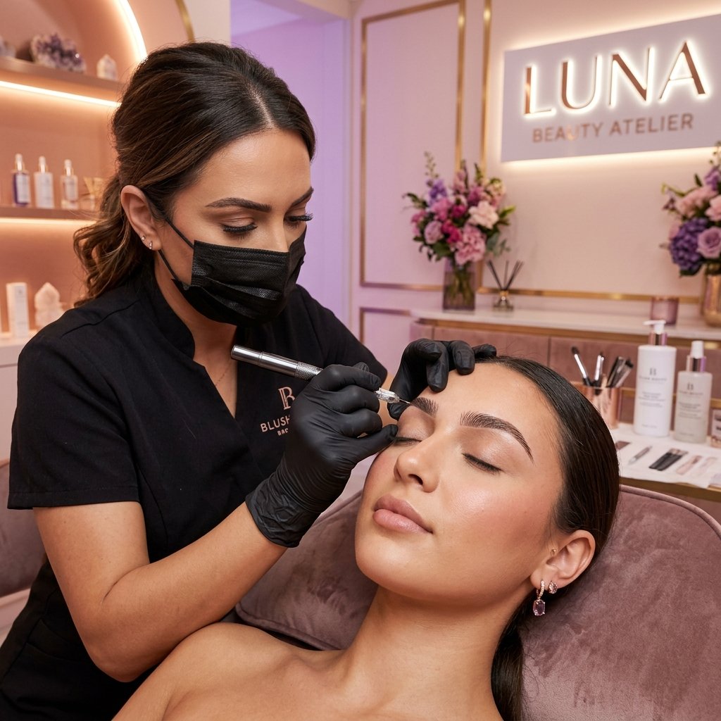 Professional Microblading Close-up