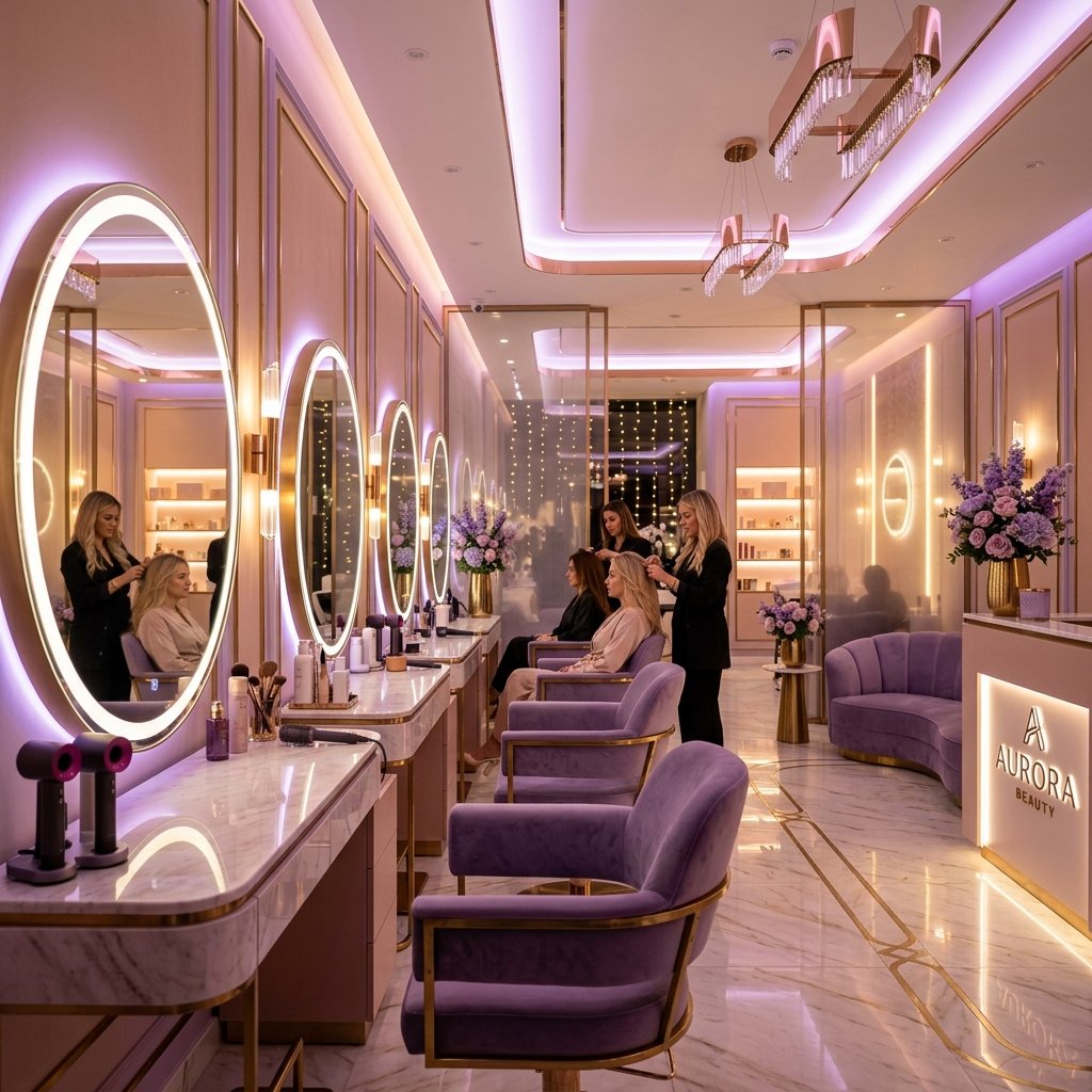 Luxury Beauty Center Interior Mockup