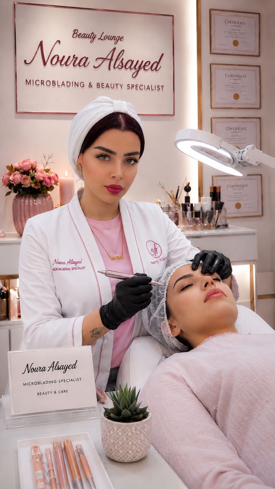 Professional Microblading Close-up
